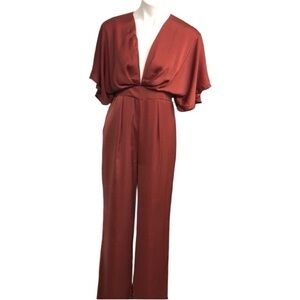 SNDYS Elegant Rust Jumpsuit
